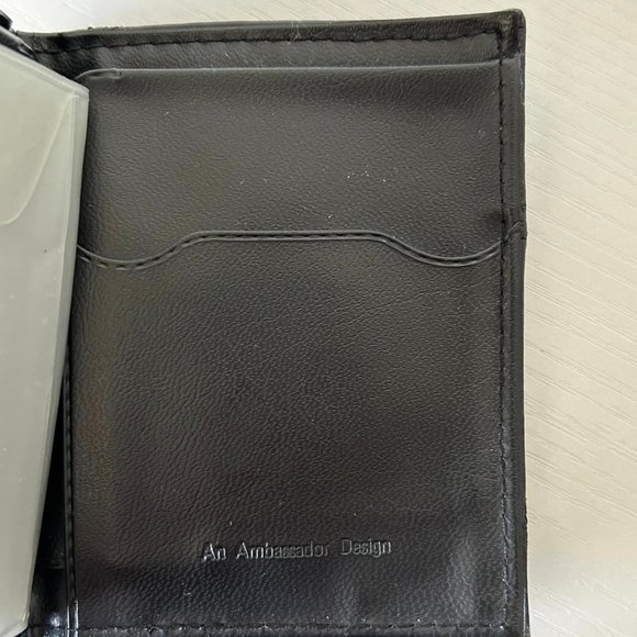 Amity Genuine Black Leather Indexer Billfold- Made in U.S.A. - Picture 8 of 10